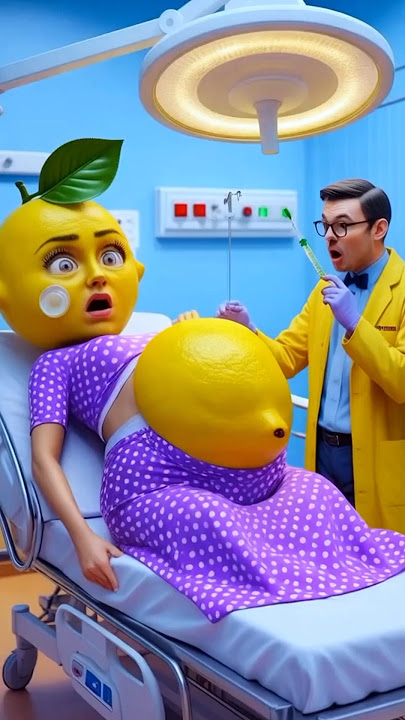 ❤️Evolution of Baby: Doctor Helps Pregnant Lemon! 🏥🍋 💉 #cute #shorts #viralvideo #trending