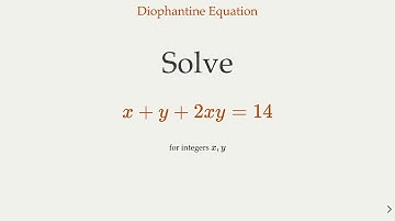Solve Diophantine Equations by Factoring