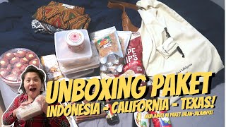 UNBOXING PAKET INDONESIA - CALIFORNIA - TEXAS! I MENERJANG BADAI SALJU PUJI TUHAN SAMPE