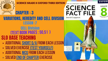 Chapter#3|Variation|Lesson#7|Cell Division|Grade8th Oxford|Solve Test Yourself|MCQs