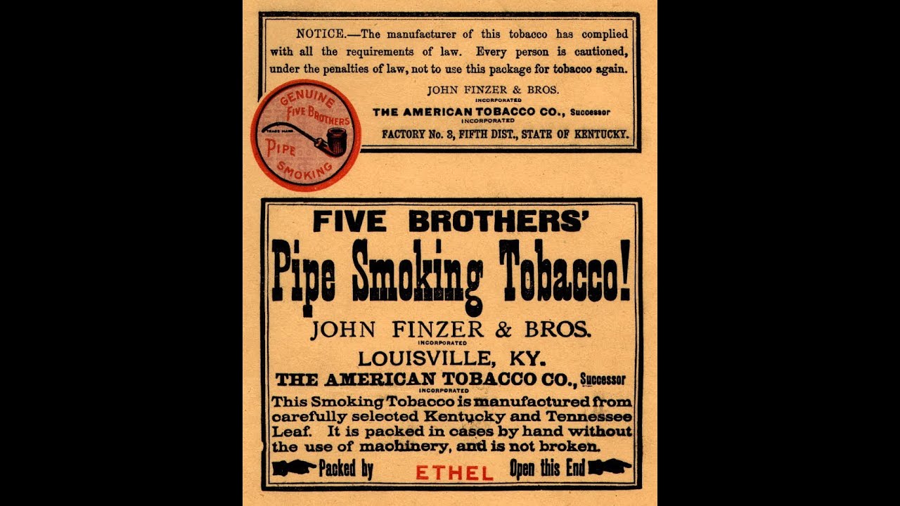 Five Brothers Pipe Tobacco From 1948 Five Brothers Pipe Tobacco From 1948