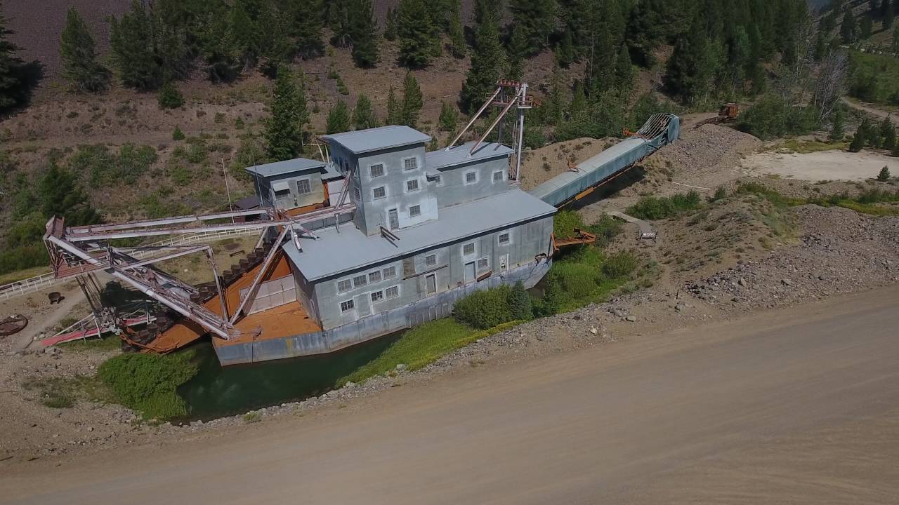 Yankee fork dredge, Bonanza Idaho, DJI Phantom 4 YouTube