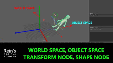 World space, object space, Transform Node, Shape Node. Maya Rigging Tutorial for beginners