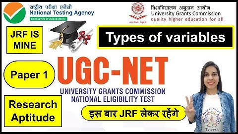 UGC NET JRF | Types of variables | Research Aptitude | By Navdeep Kaur