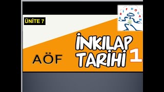 Aöf Atatürk İlkeleri Ve İnkılap Tarihi I Ünite 7 Anadolu Üniversitesi