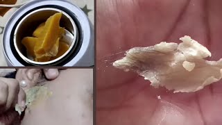Hot wax // Face waxing // Facial hair remove // waxing at home