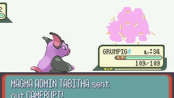 Pokémon Ruby Version - Magma Admin Tabitha Battle #2