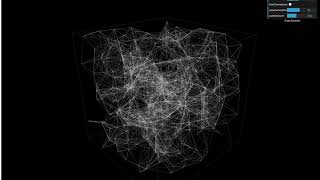 Theree.js  buffergeometry / drawrange on p5 editor Lv1 generative arts Alife