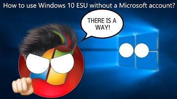 How to use Windows 10 Extended Security Updates without a Microsoft account? 