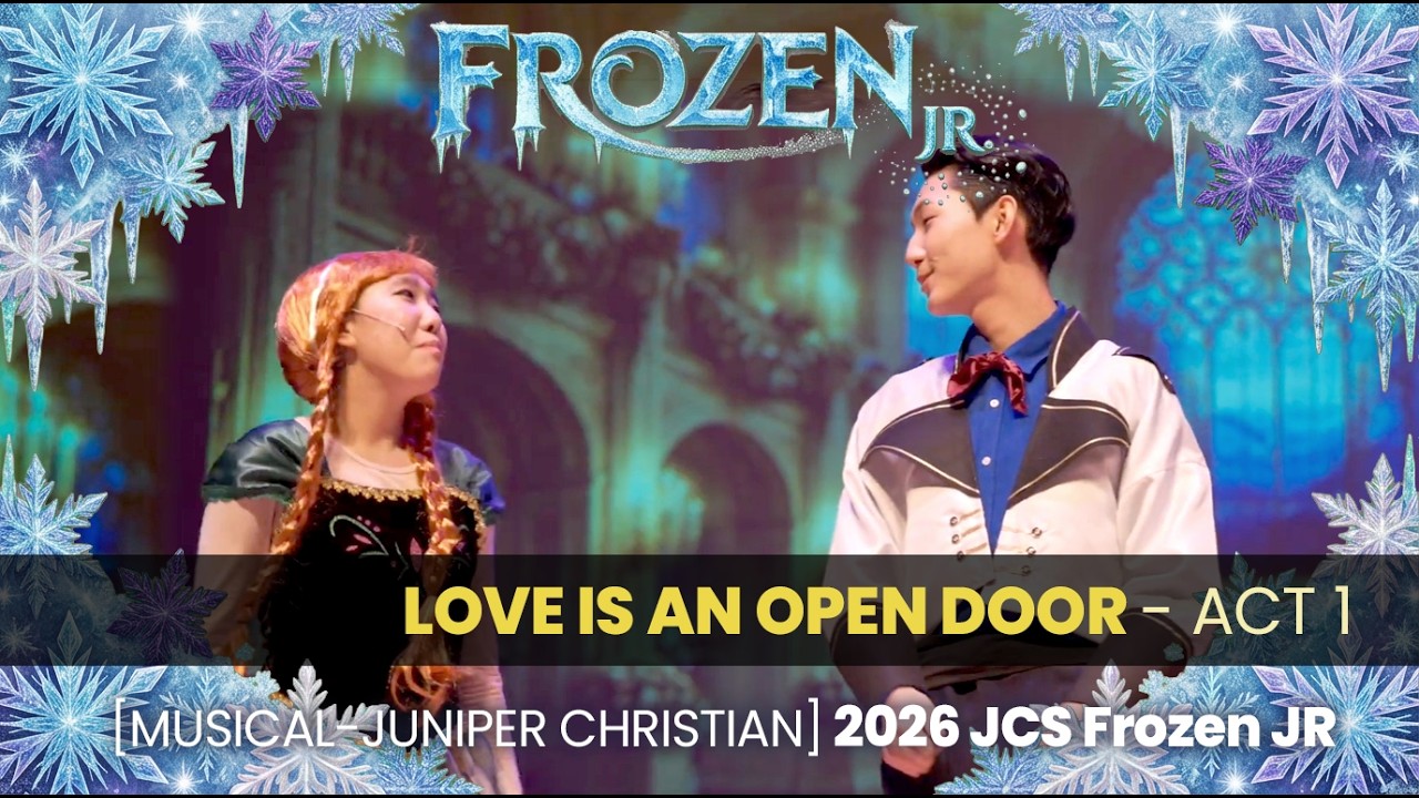 This video showcases “Love is an Open Door” from Act 1 of the 2026 English musical production of Frozen JR., performed by the students of JCS.