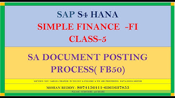 SA DOCUMENT POSTING SAP S4 HANA -8074156411
