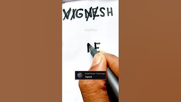 Vignesh Name Logo | Make Stylish Logo Design | #trending #shorts