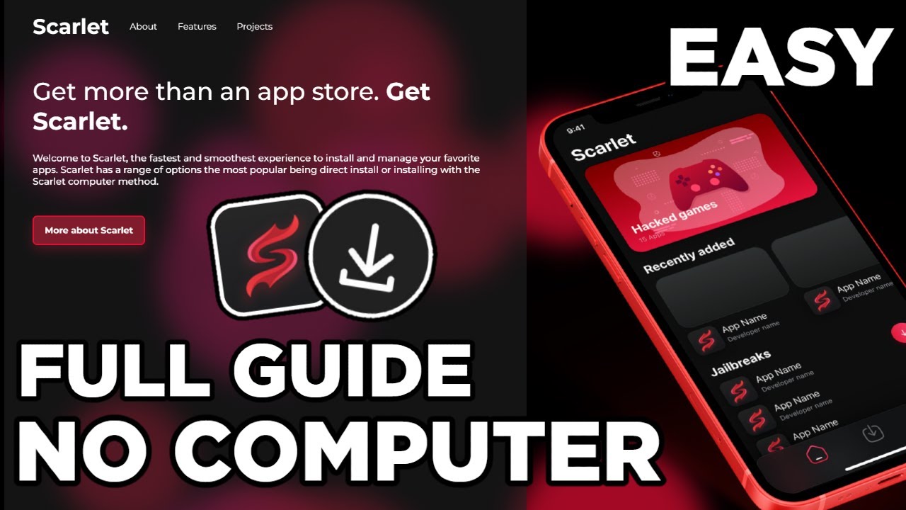 Download/Install Scarlet on iPhone/iPad without Computer 