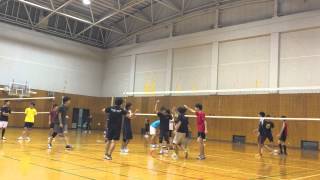 20150916 練習試合 一番☆ vs 大教二部 set1(3)