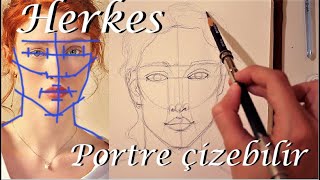 Portre nasıl çizilir? | portreyegiriş#3 Taslak oluşturma by Lue Art 71,121 views 1 year ago 9 minutes, 42 seconds