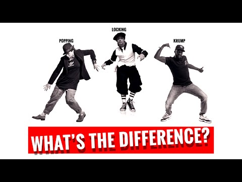 What's the difference between popping, locking, and krump?