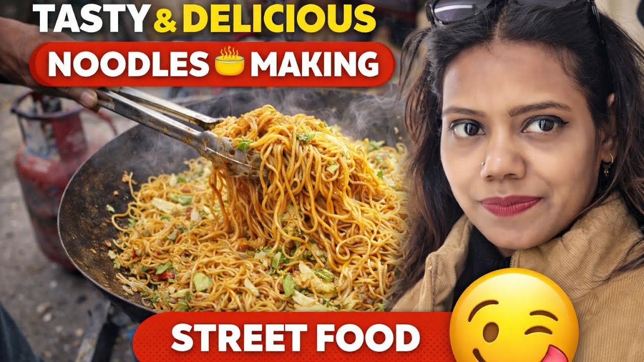 😋🍜 Tasty & Delicious Street Noodles Making | Indian Street Food | Rupa Paridhi vlogs |