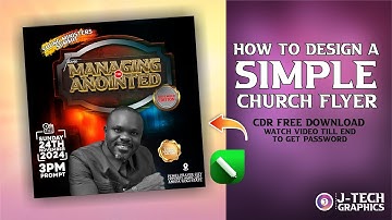 HOW TO DESIGN A SIMPLE CHURCH FLYER WITH COREL DRAW | CorelDRAW Tutorial 2025