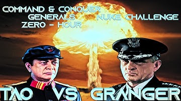 Nuke Challenge Hard #3 General Tao vs General Granger C&C Generals Zerohour