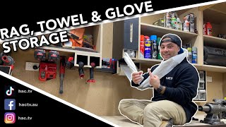 Workshop Setup | Clean Up Station | Paper Towel & Rag Dispenser | Glove Storage - Ep. 20
