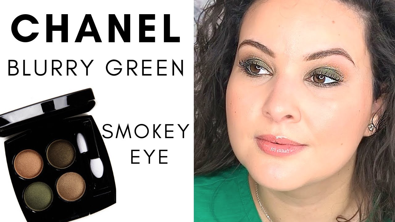 CHANEL BLURRY GREEN SMOKEY EYE LOOK YouTube