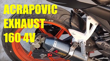 Apache rtr 160 4v I Akrapovic Exhaust Install