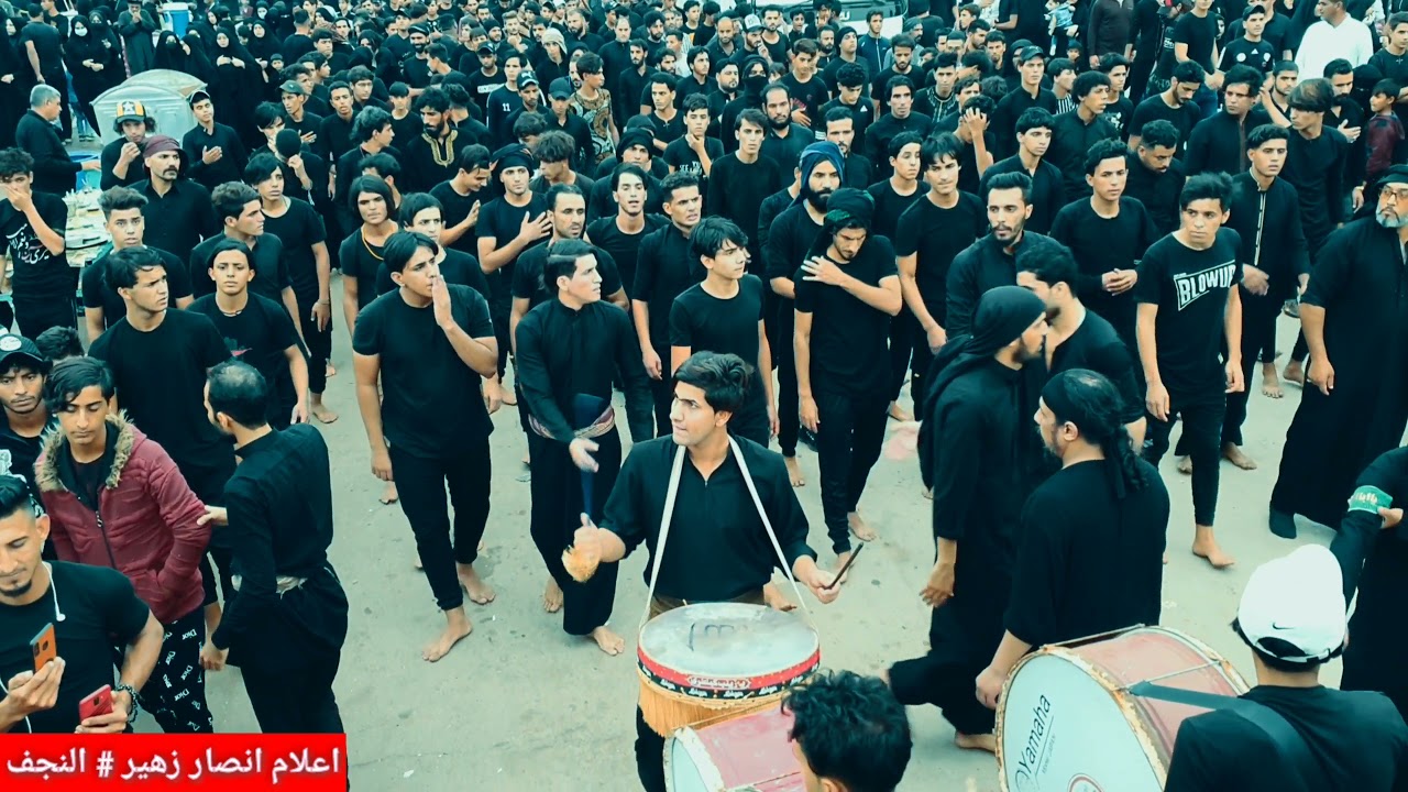 دخوليه انصار زهير بن القين إلى مرقد التابعي الجليل سعيد بن جبير قضاء الحي #الكوت