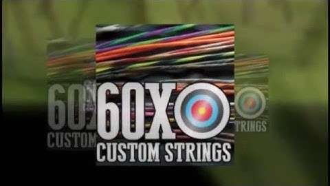 Made-to-Order Bow Strings | Custom Color Archery Strings | 60x Custom Bowstrings