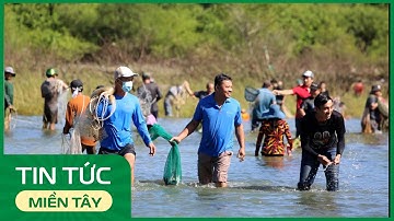 Người dân đổ xô đi bắt cá ở đập thủy điện Trị An | THDT