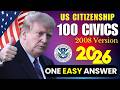2026 RANDOM 100 civics questions and answers - U.S. citizenship interview I N400 Interview #n400