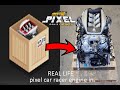 Pixel car racer  engine in real life