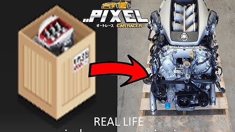 Pixel car racer - engine in real life!