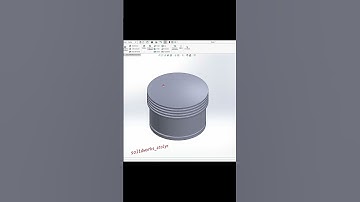 SolidWorks Örnek Çizim 197 (3D solid model example) #shorts #solidworks