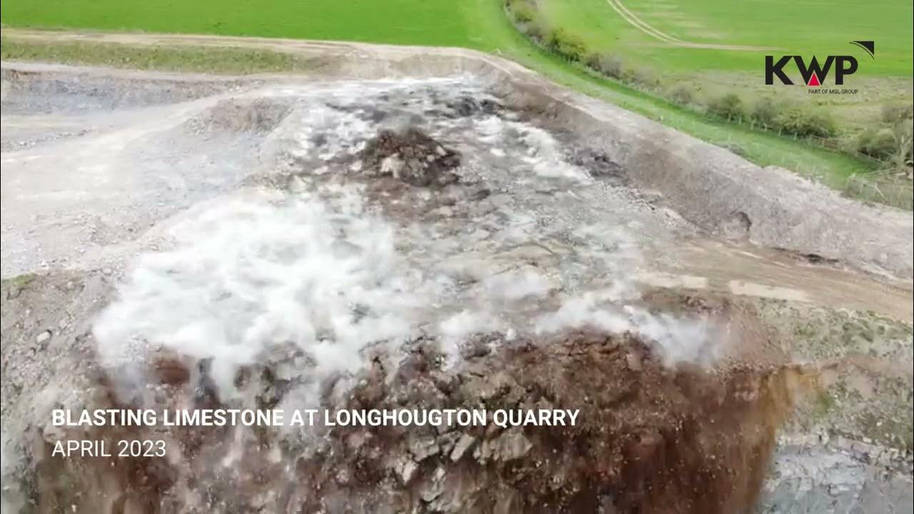 Blasting Limestone at Longhoughton Quarry YouTube