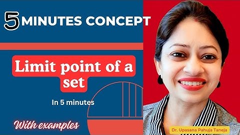Limit point of a set Real Analysis| Definition of Limit point| Derived set | Examples of Limit Point