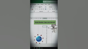 Serial Number Tips And Tricks 😱✅  #shorts #excel #asmr #youtubeshorts