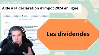 Dividendes sur la déclaration d'impôt 2024.