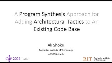 A Program Synthesis Approach for Adding Architectural Tactics to An Existing Code Base