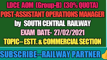 LDCE AOM (30%Quota) by SCR on Date 27/02/2021