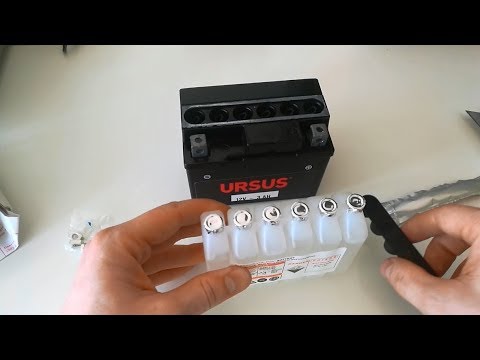 URSUS X4 - 12V 3Ah Battery (YTX4L-BS) Preparation before first use 