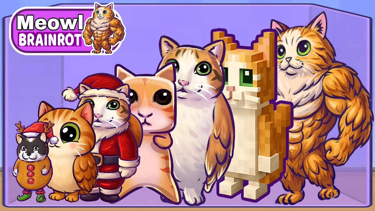 Merge Fellas 🐱 MEOWL Italian Brainrot ,Baby,Blocky,Xmas,Muscle,Max level Gameplay💥