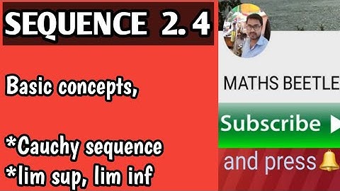 #Cauchy Sequence || lim sup || lim inf