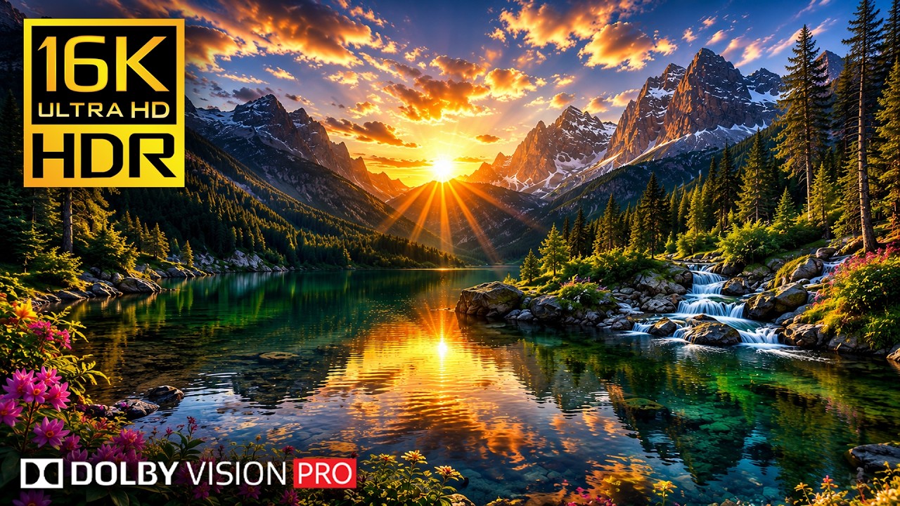 Breathtaking 16K 120fps Nature Scenery | The Ultimate Relaxation HDR Showcase for 8K OLED & 4K TV