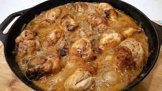 Smothered Chicken on the Stove Top | NO OVEN REQUIRED | Easy Smothered Chicken Recipe