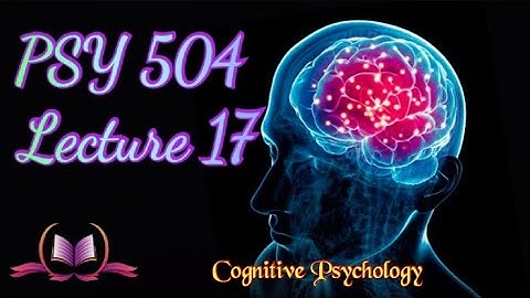 PSY 504 || Lecture 17 || Pattern Recognition || Cognitive Psychology || Short Lectures | VU Lectures