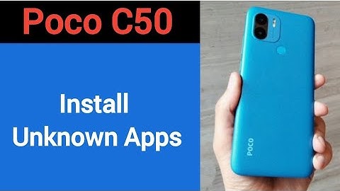 How to install unknown apps, install APK, Poco C50 me third party app install kaise karen, app insta
