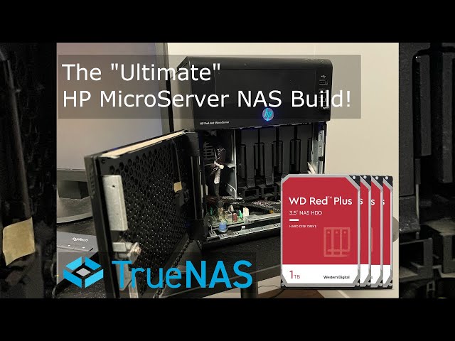 hp proliant microserver TrueNAS 8TB RAID