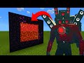 How To Make A Portal To The Titan Speaker Man Upgraded Dimension in Minecraft!