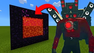 How To Make A Portal To The Titan Speaker Man Upgraded Dimension in Minecraft!
