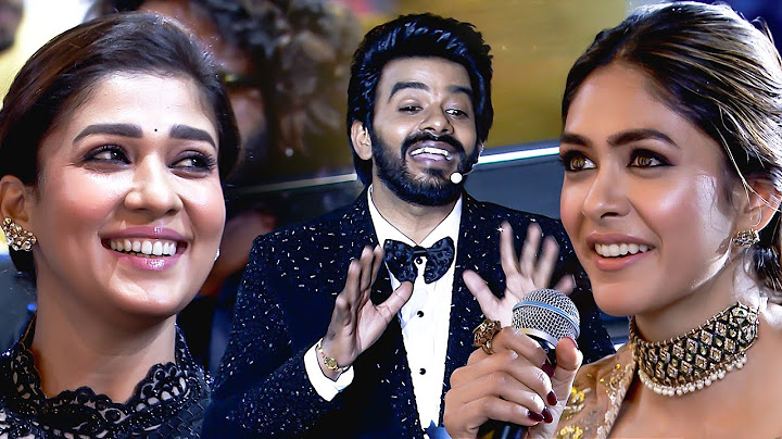 Sudigali Sudheer's Hilarious Moment with Mrunal Thakur That Left Nayanthara in Splits